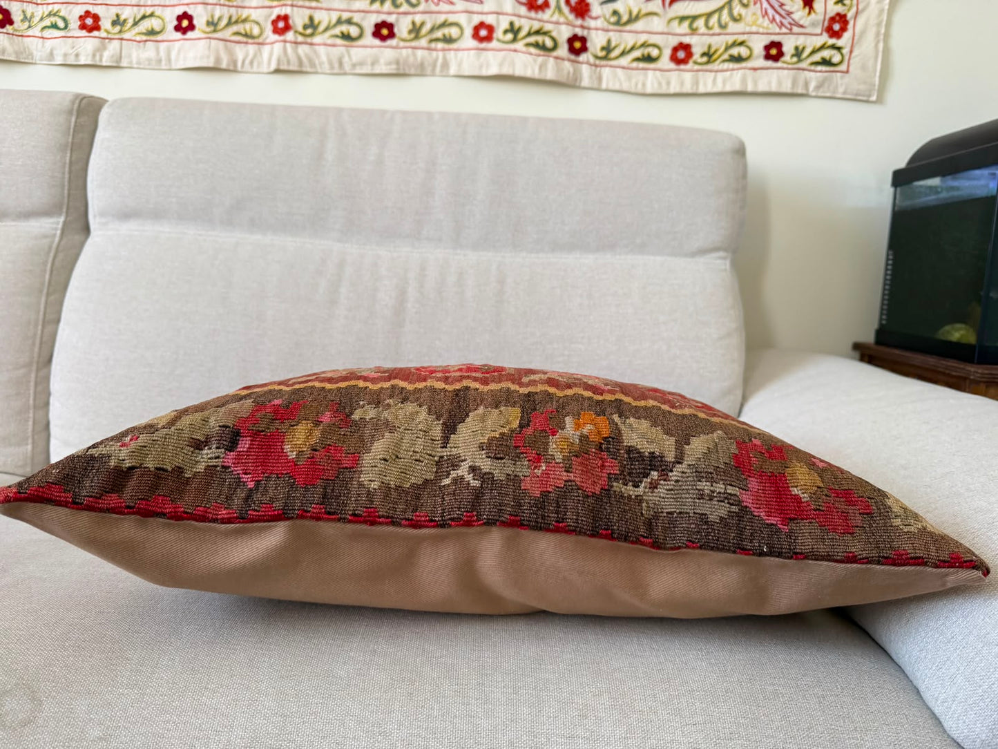 Hand woven Kilim cushion cover (60x40cm)