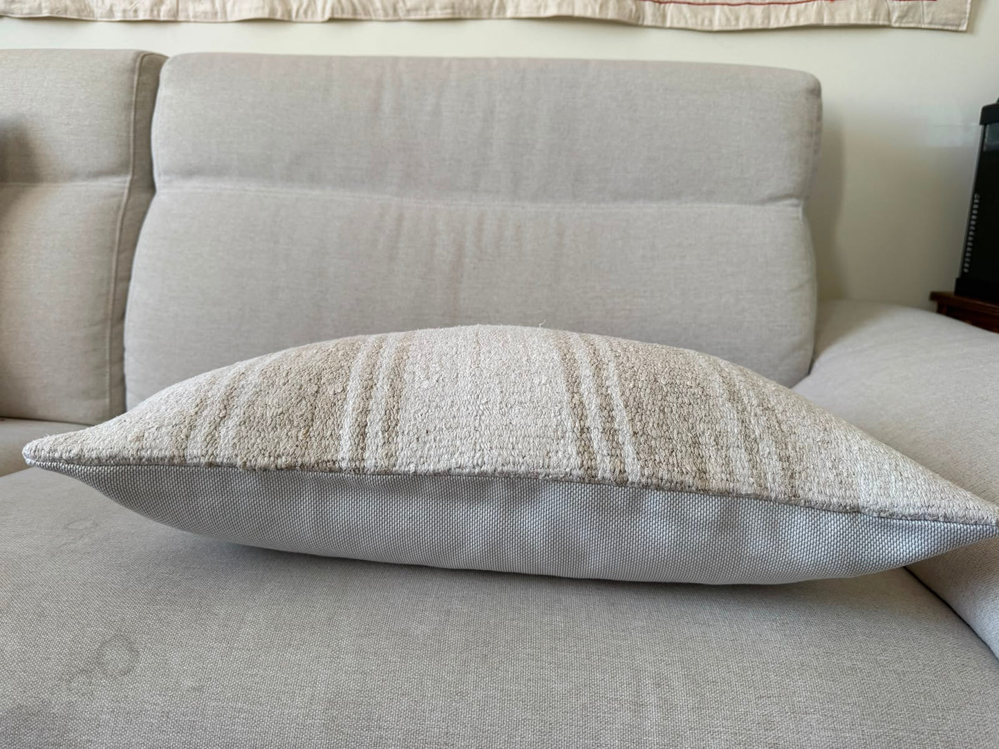 Hemp Hand woven Kilim cushion cover (60x40cm)