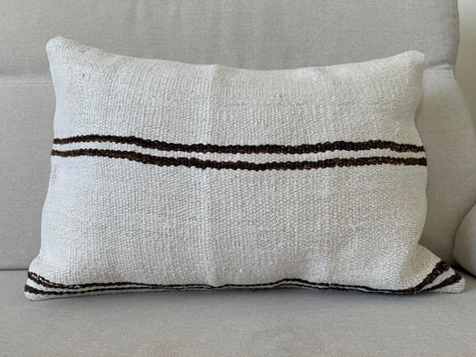 Hemp Hand woven Kilim cushion cover (60x40cm)