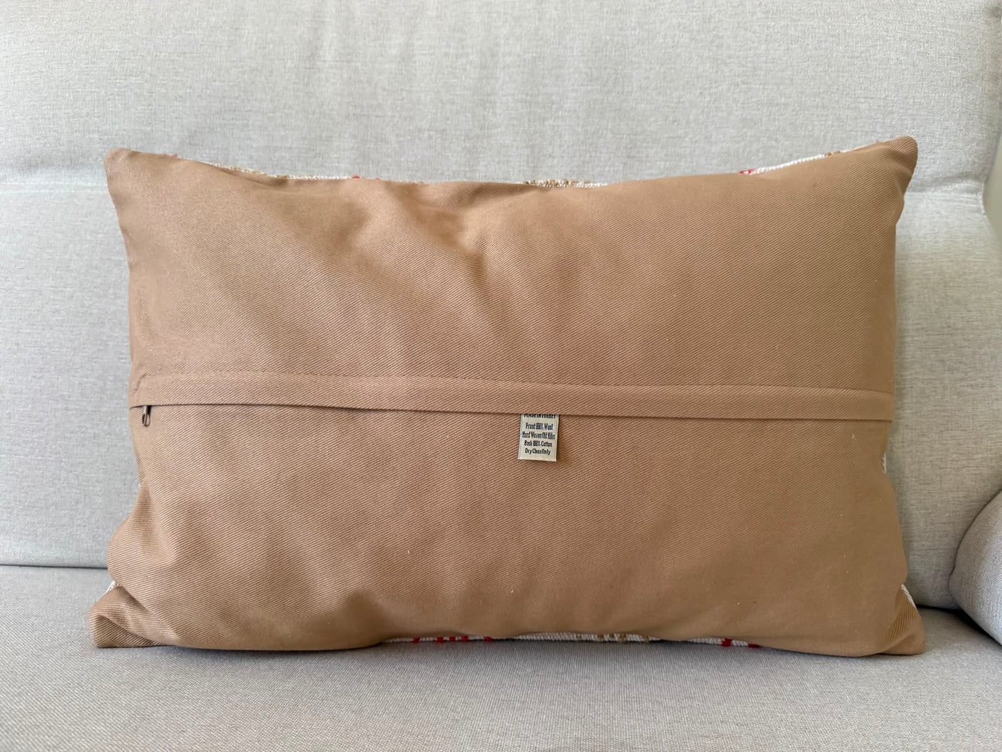 Hemp Hand woven Kilim cushion cover (60x40cm)