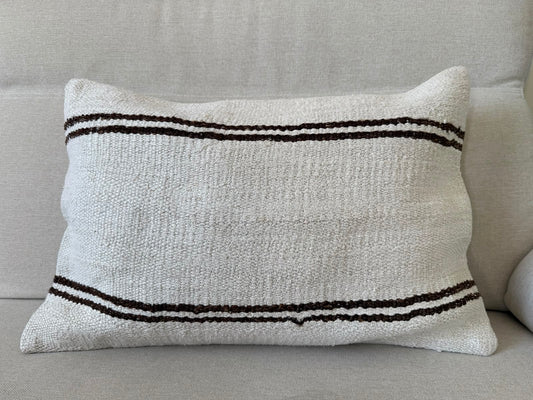 Hemp Hand woven Kilim cushion cover (60x40cm)