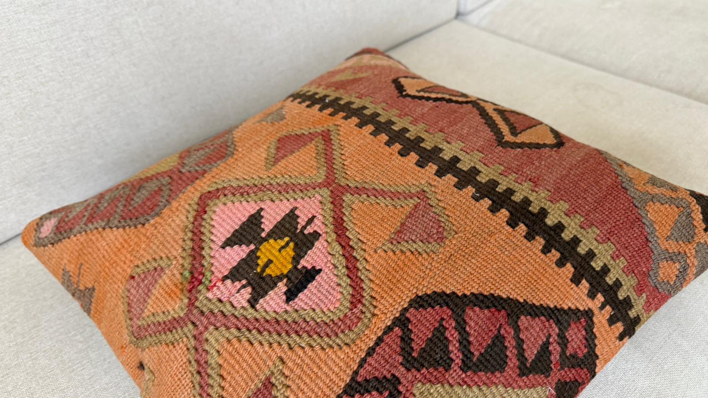 Hand woven Kilim cushion cover (50x50cm)