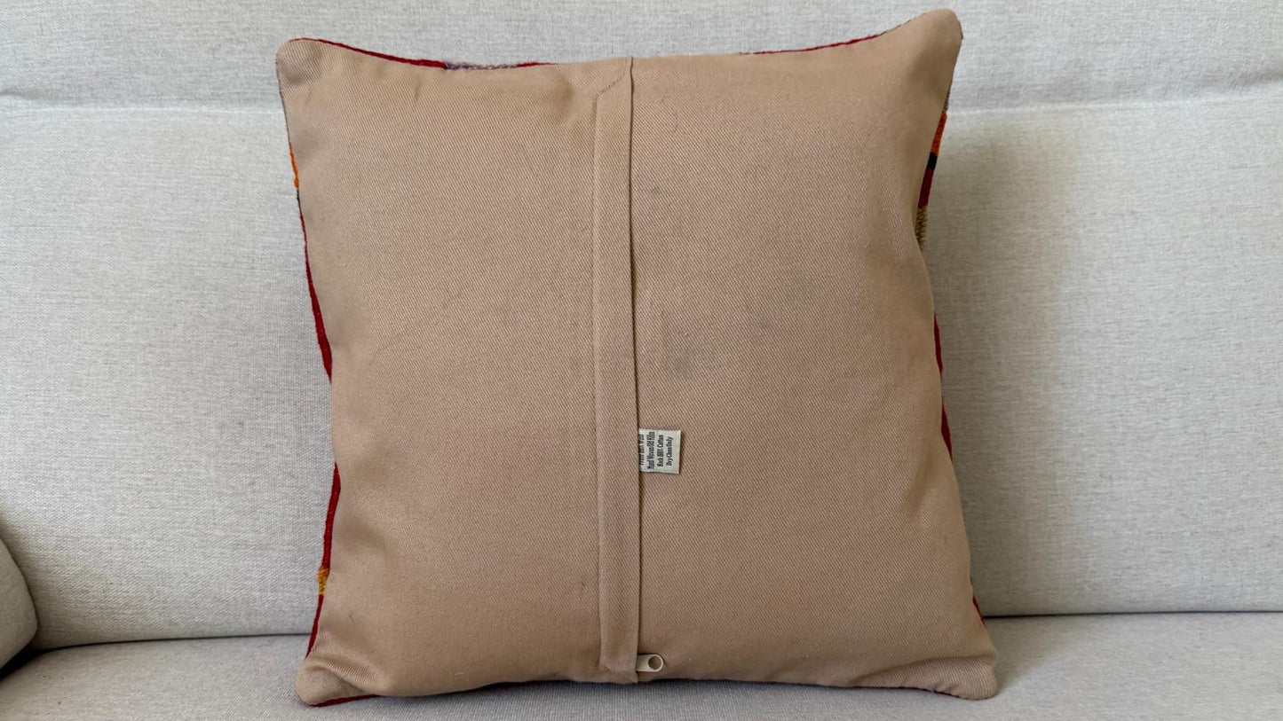 Hand woven Kilim cushion cover (40x40cm)