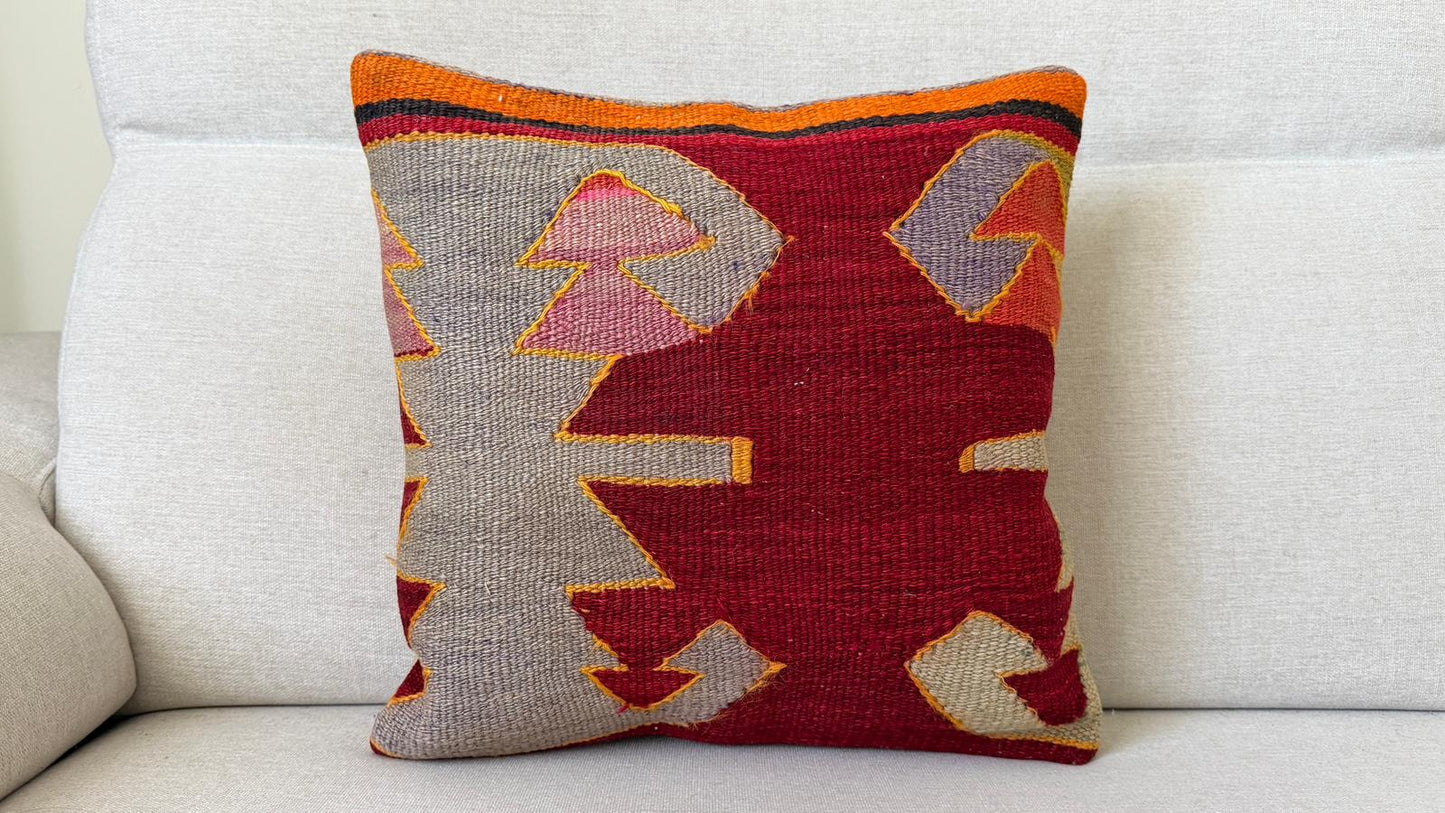Hand woven Kilim cushion cover (40x40cm)