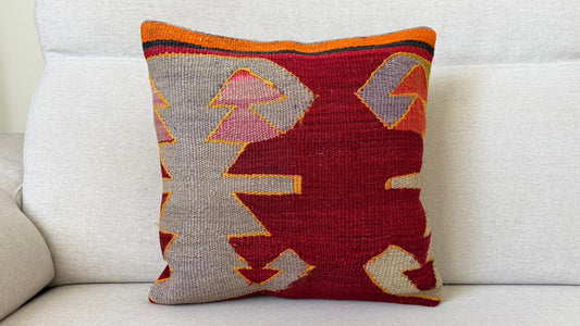 Hand woven Kilim cushion cover (40x40cm)