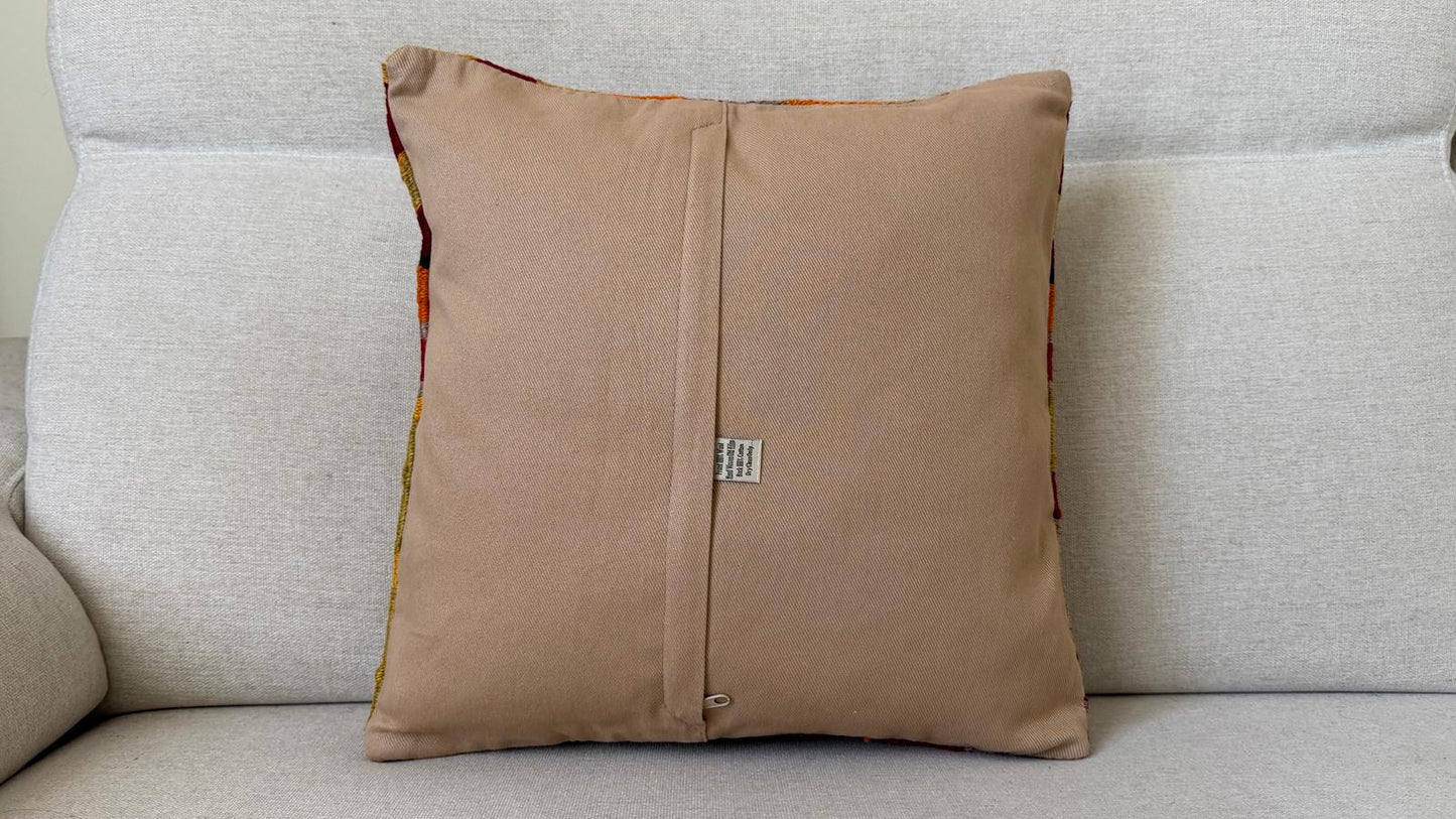 Hand woven Kilim cushion cover (40x40cm)