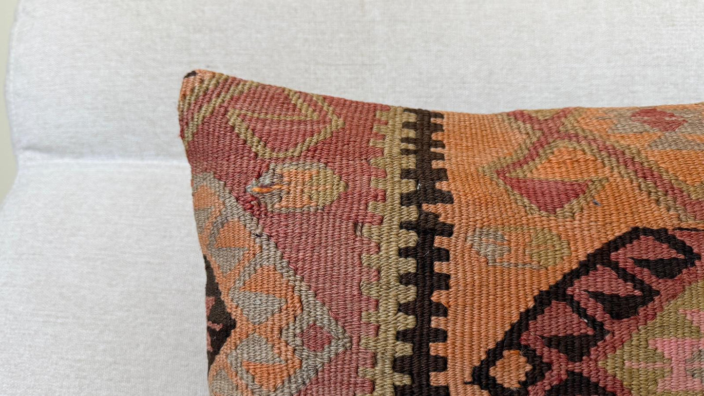 Hand woven Kilim cushion cover (40x40cm)
