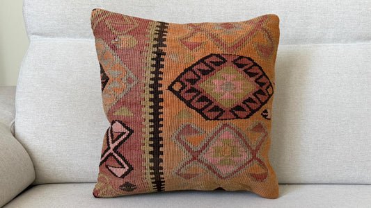 Hand woven Kilim cushion cover (40x40cm)