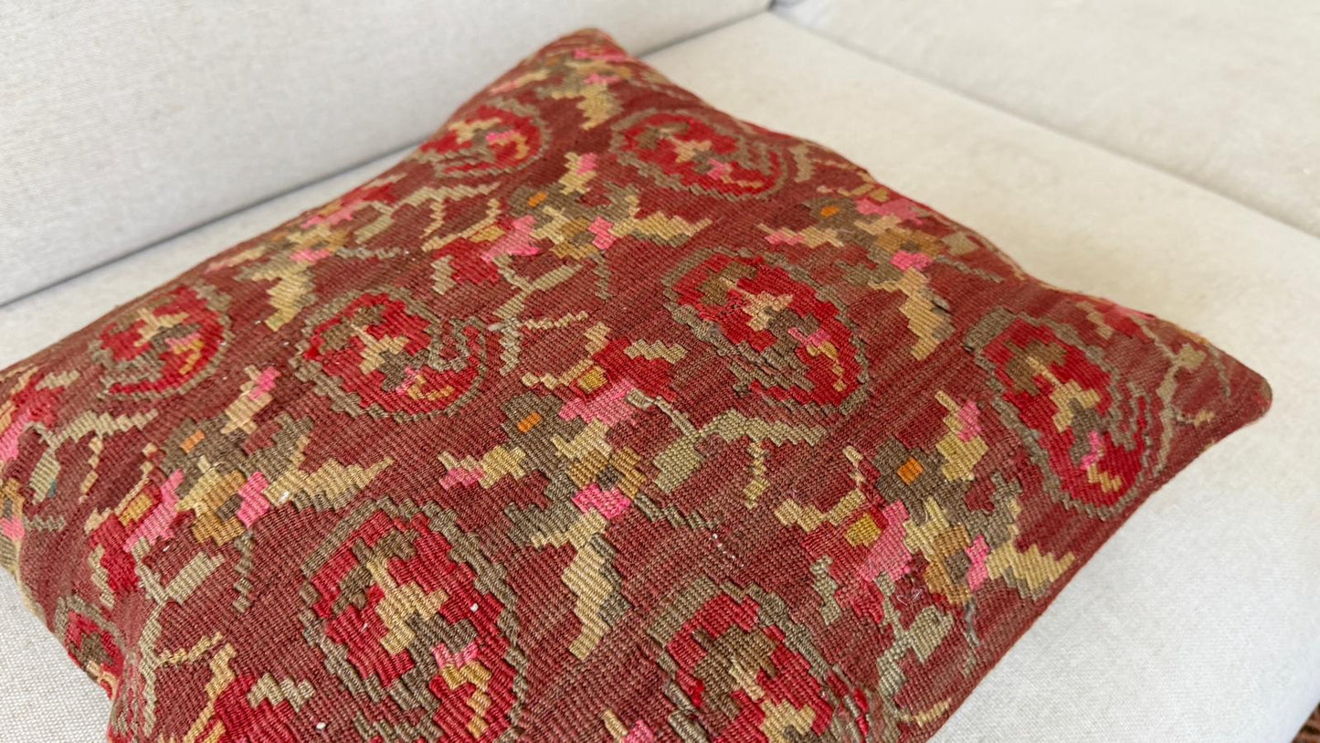 Hand woven Kilim cushion cover (40x40cm)