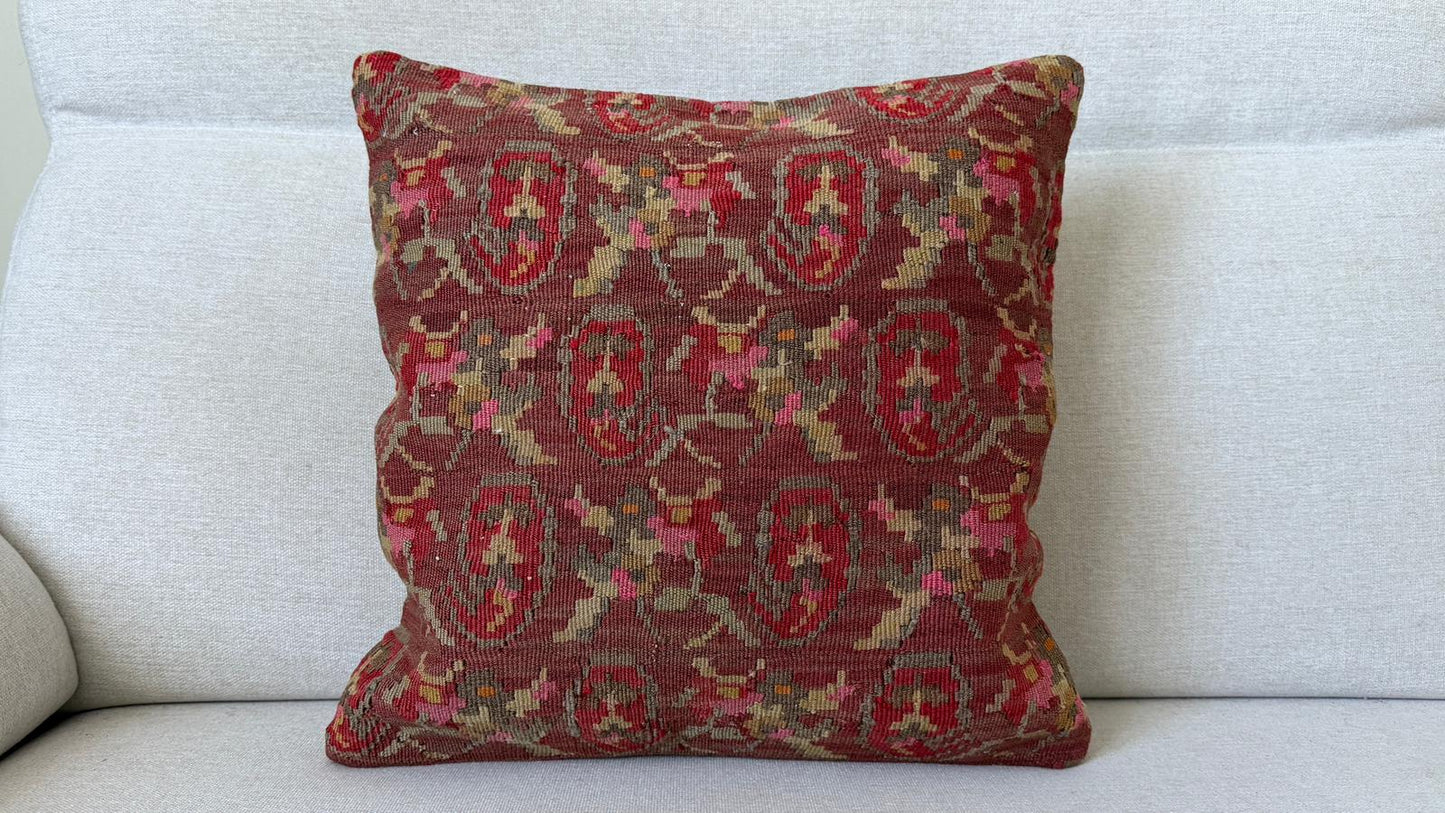 Hand woven Kilim cushion cover (40x40cm)