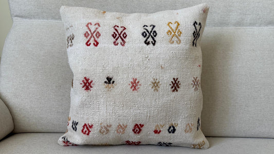 Hand woven Kilim cushion cover (40x40cm)