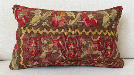 Hamp Hand woven Kilim cushion cover (50x30cm)