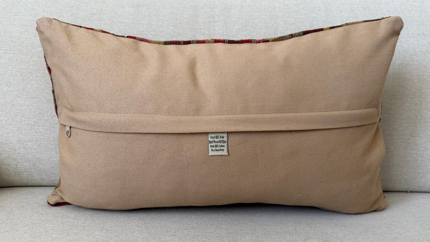 Hamp Hand woven Kilim cushion cover (50x30cm)