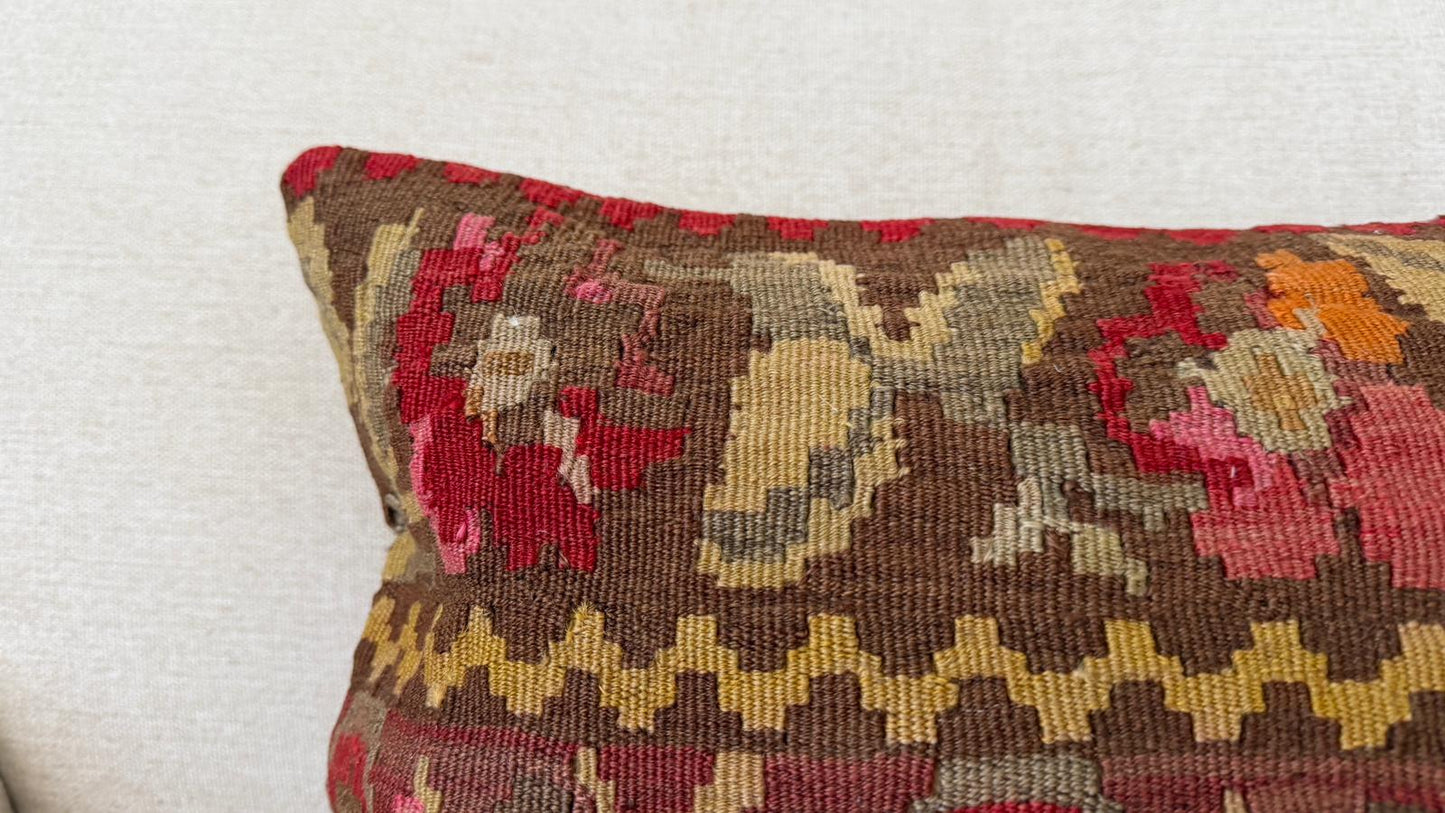 Hamp Hand woven Kilim cushion cover (50x30cm)