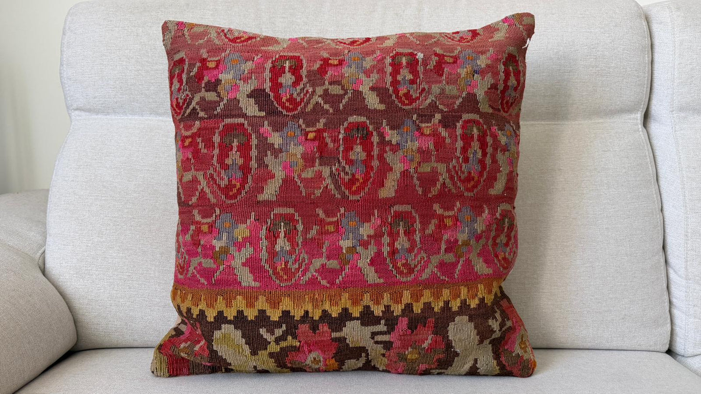 Hand woven Kilim cushion cover (50x50cm)