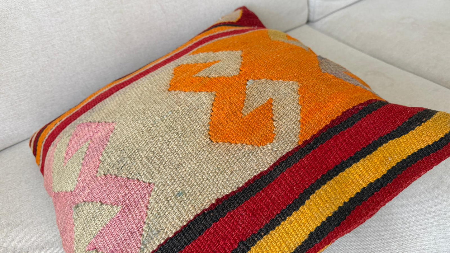 Hand woven Kilim cushion cover (50x50cm)