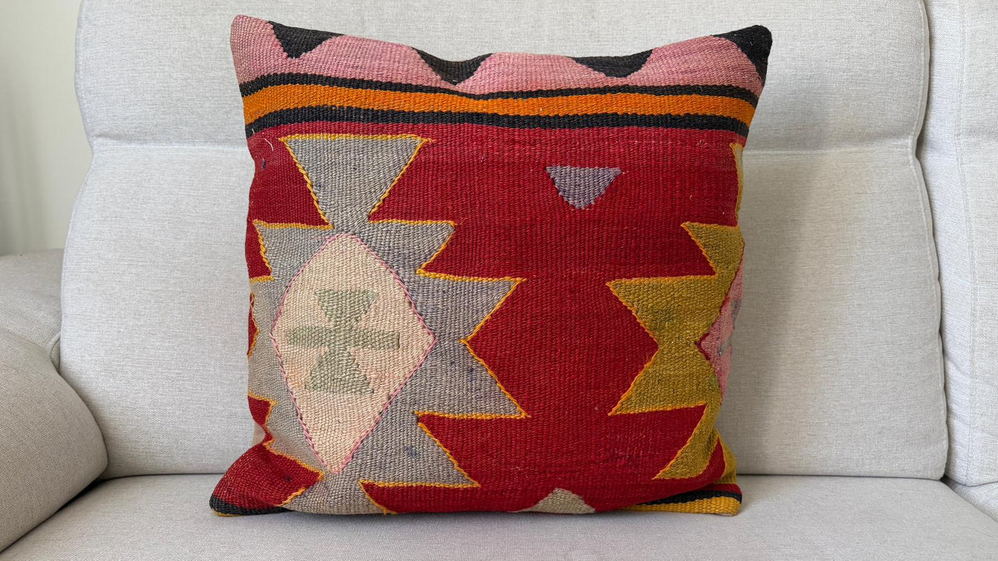 Hand woven Kilim cushion cover (50x50cm)
