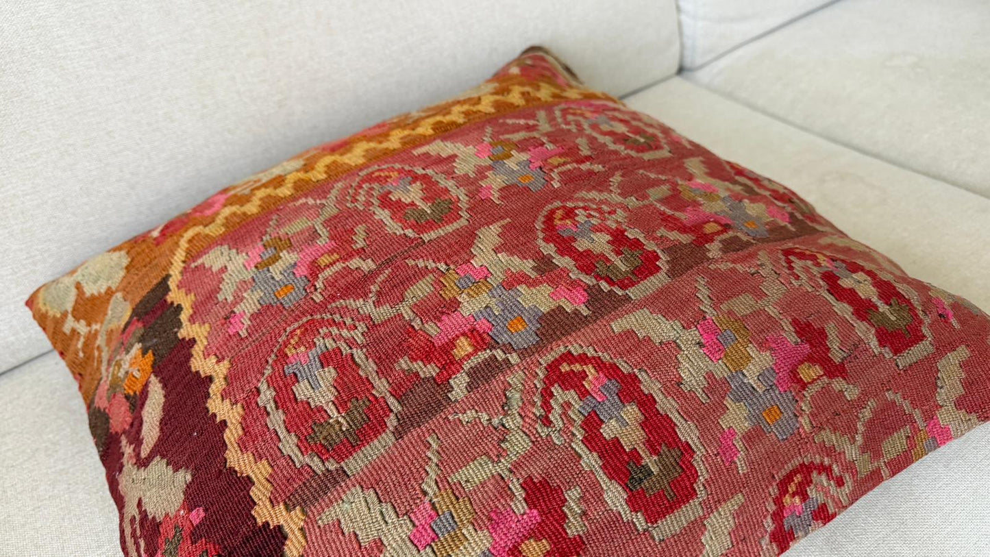 Hand woven Kilim cushion cover (50x50cm)