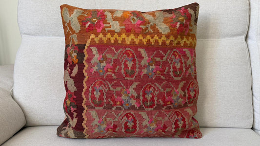 Hand woven Kilim cushion cover (50x50cm)