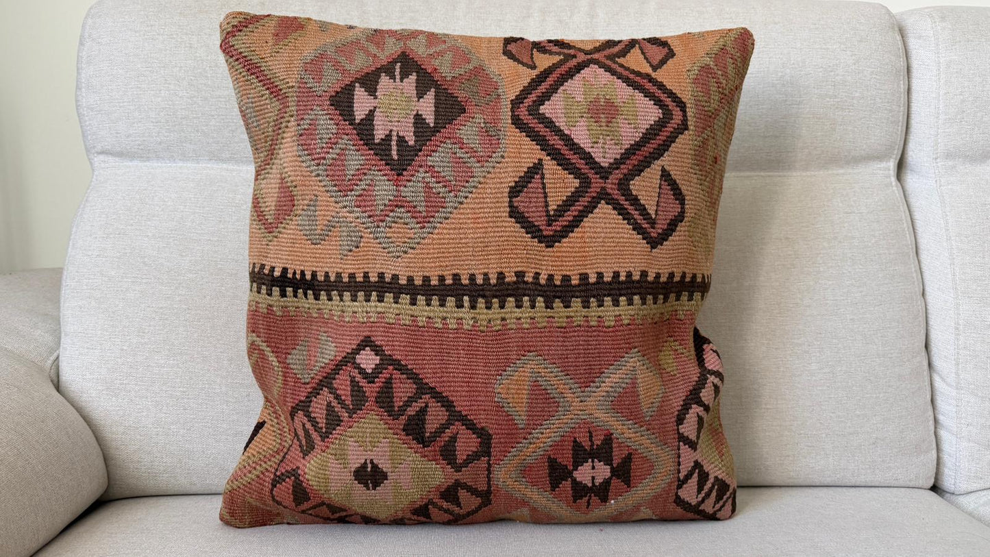 Hand woven Kilim cushion cover (50x50cm)