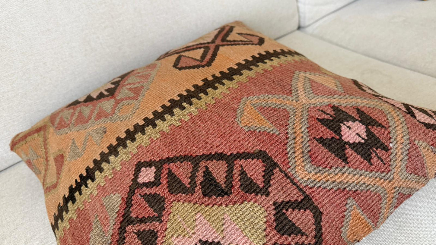 Hand woven Kilim cushion cover (50x50cm)