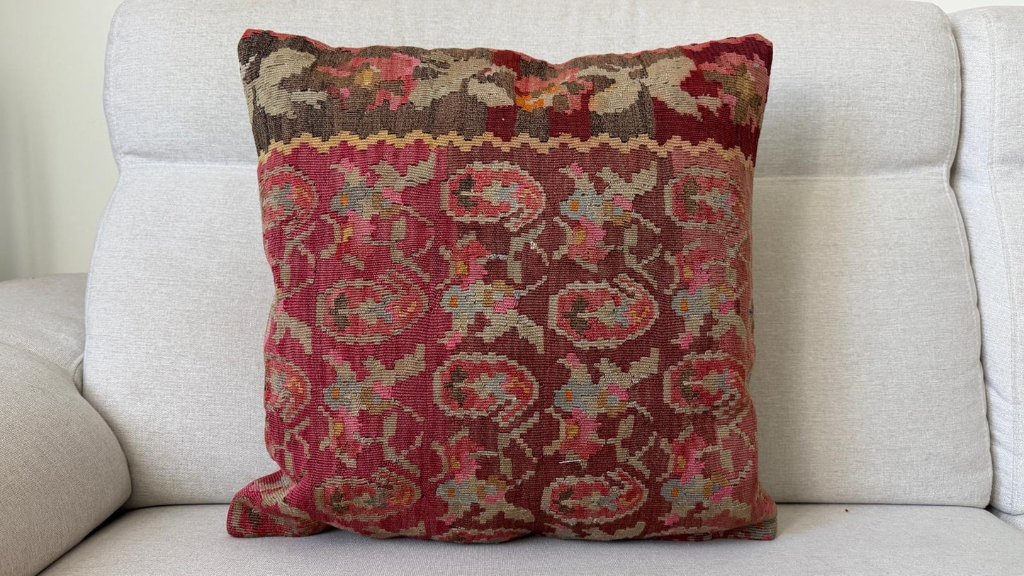 Hand woven Kilim cushion cover (50x50cm)