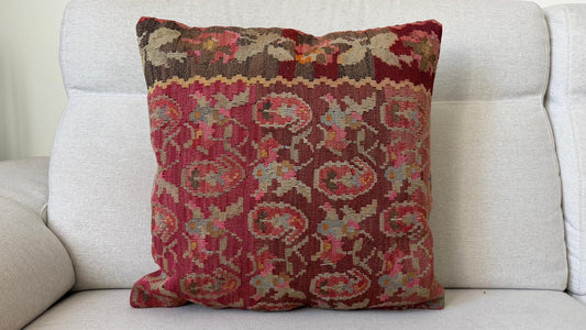 Hand woven Kilim cushion cover (50x50cm)