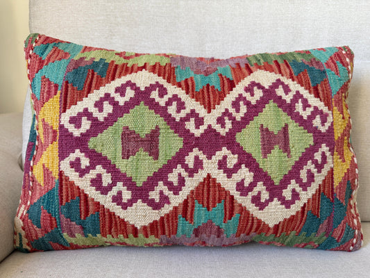 Hand woven Kilim cushion cover (60x40cm)