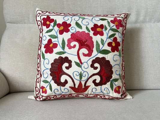 Suzani Hand Embroidered Cushion