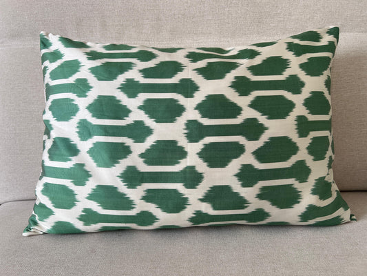 Ikat Silk cushion Hand made (40x60cm)