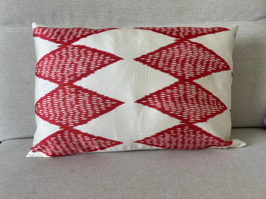 Ikat Silk cushion Hand made (40x60cm)