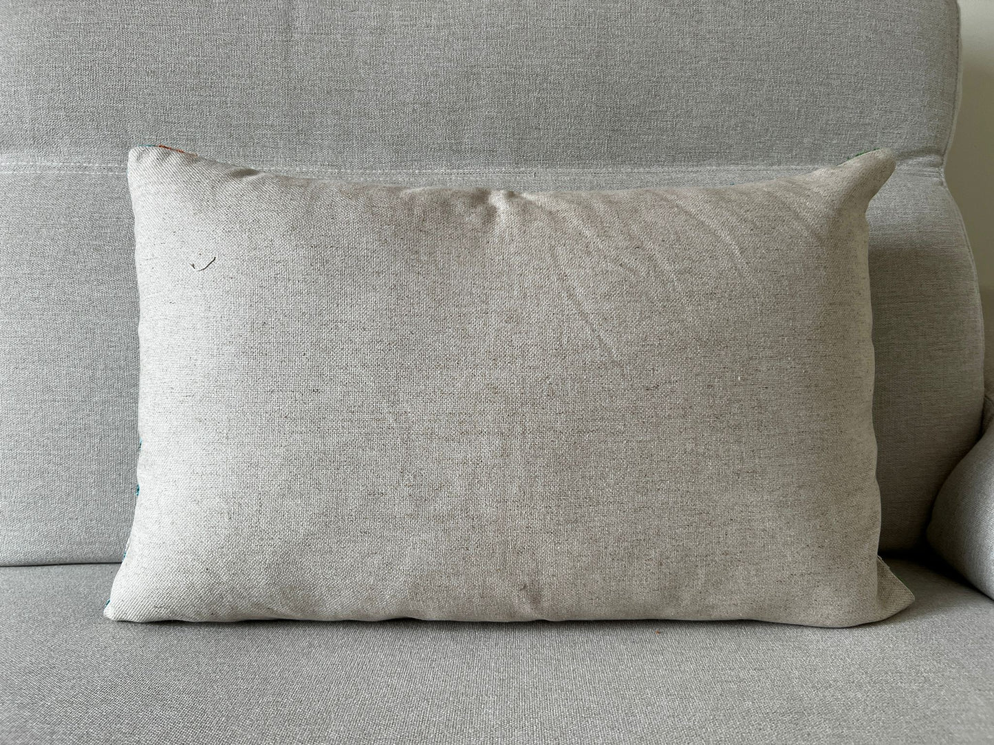 Ikat velvet cushion Hand made (40x60cm)