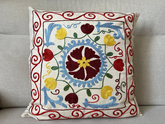 Suzani Hand Embroidered Cushion