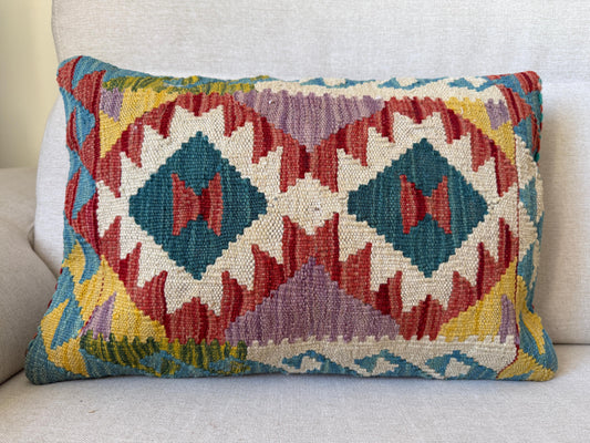 Hand woven Kilim cushion cover (60x40cm)