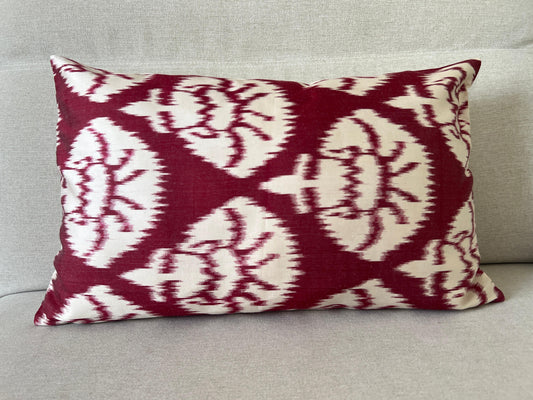 Ikat Silk cushion Hand made (40x60cm)