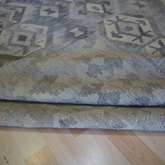 Undyed Natural colour Maimana Kilim.