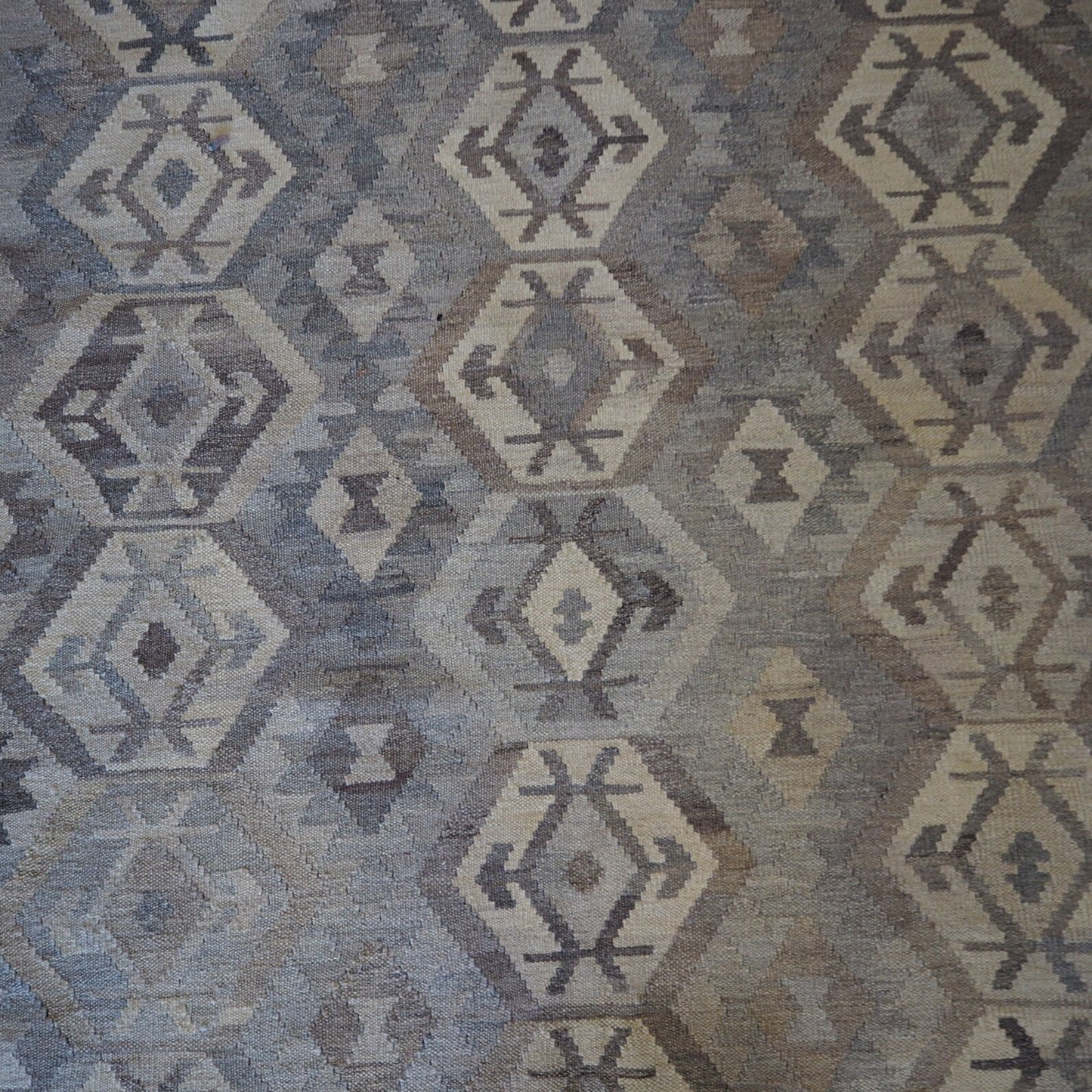Undyed Natural colour Maimana Kilim.