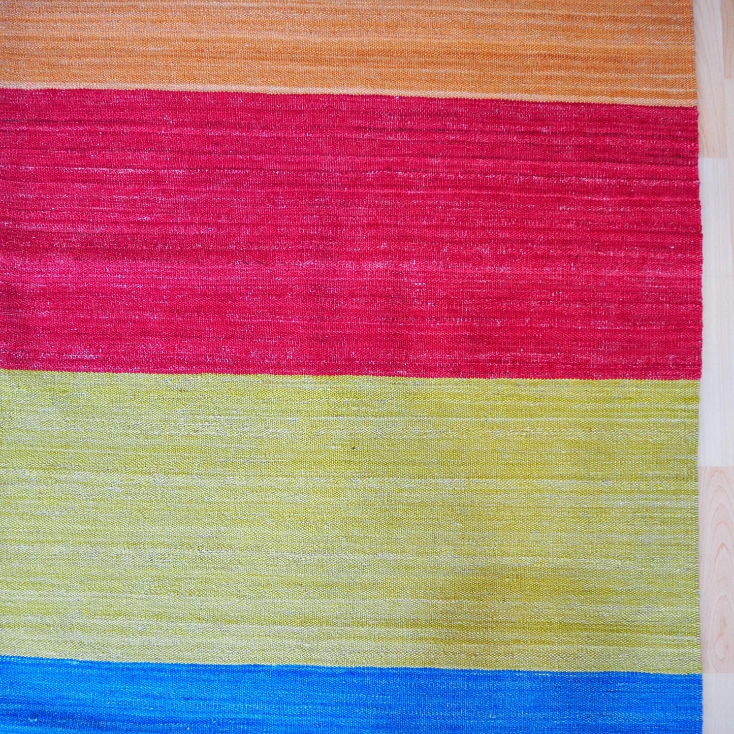 Contemporary striped design kilim