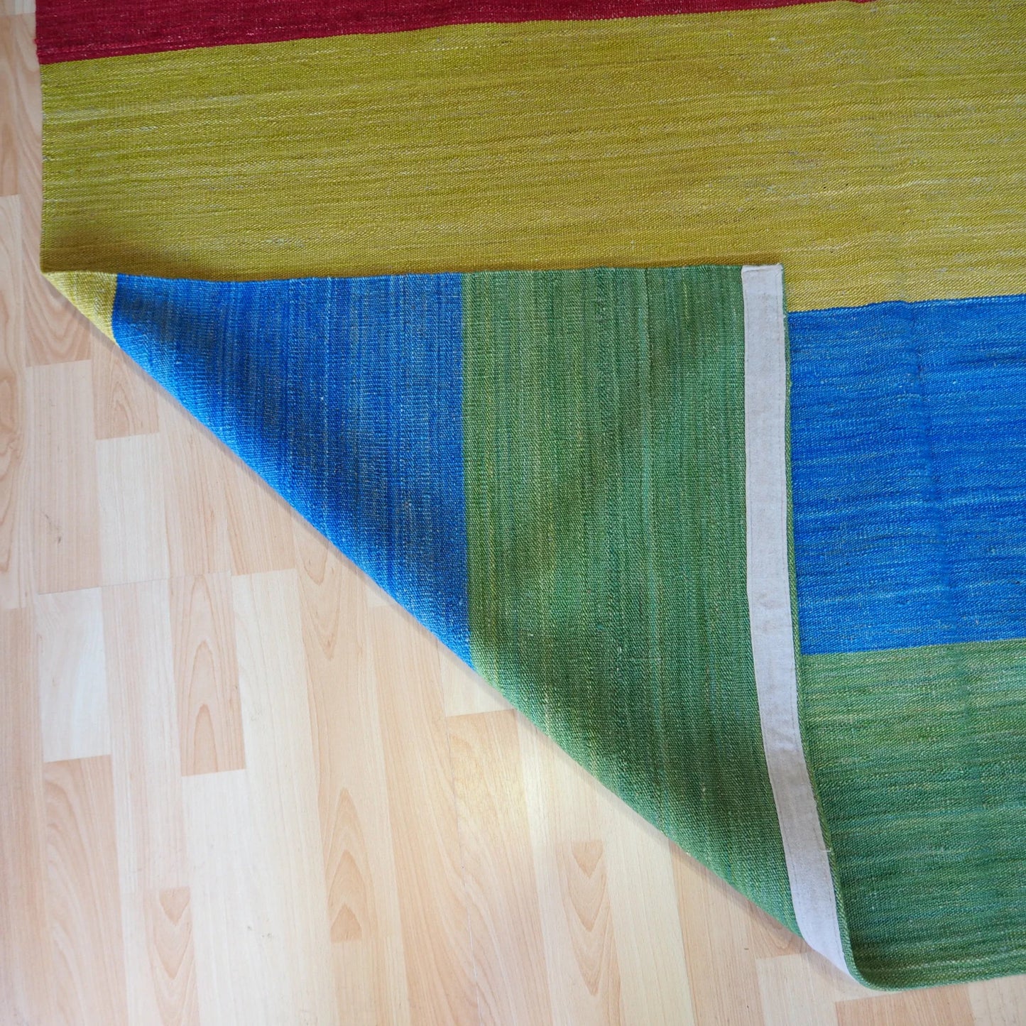 Contemporary striped design kilim