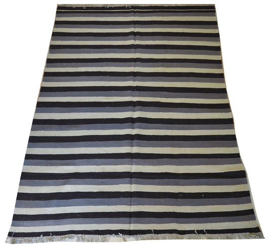Vintage beautiful striped design kilim