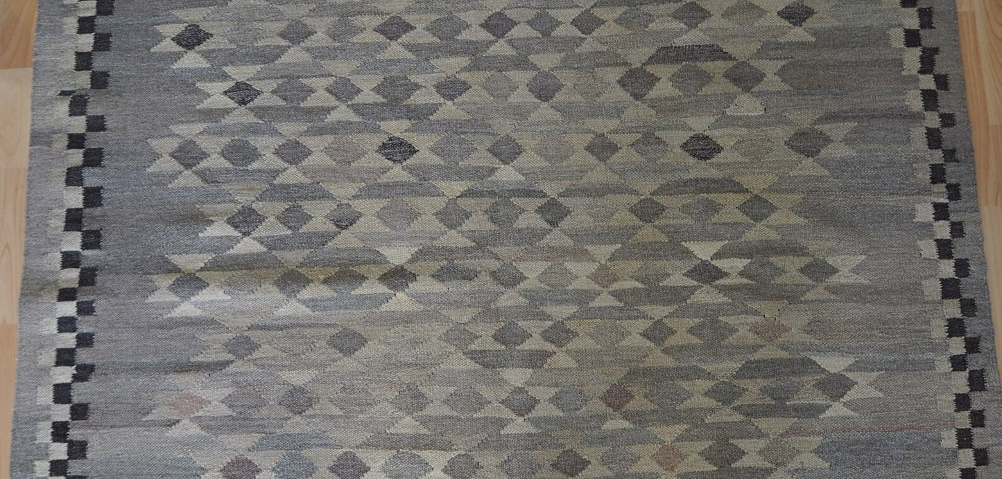 Grey natural colour kilim