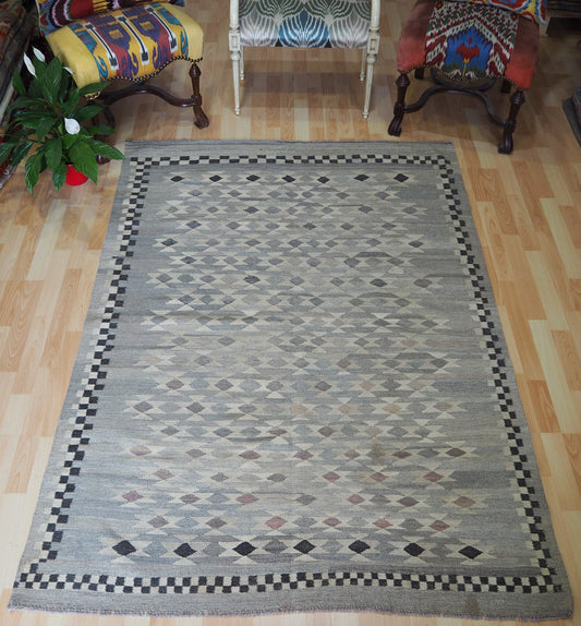 Grey natural colour kilim