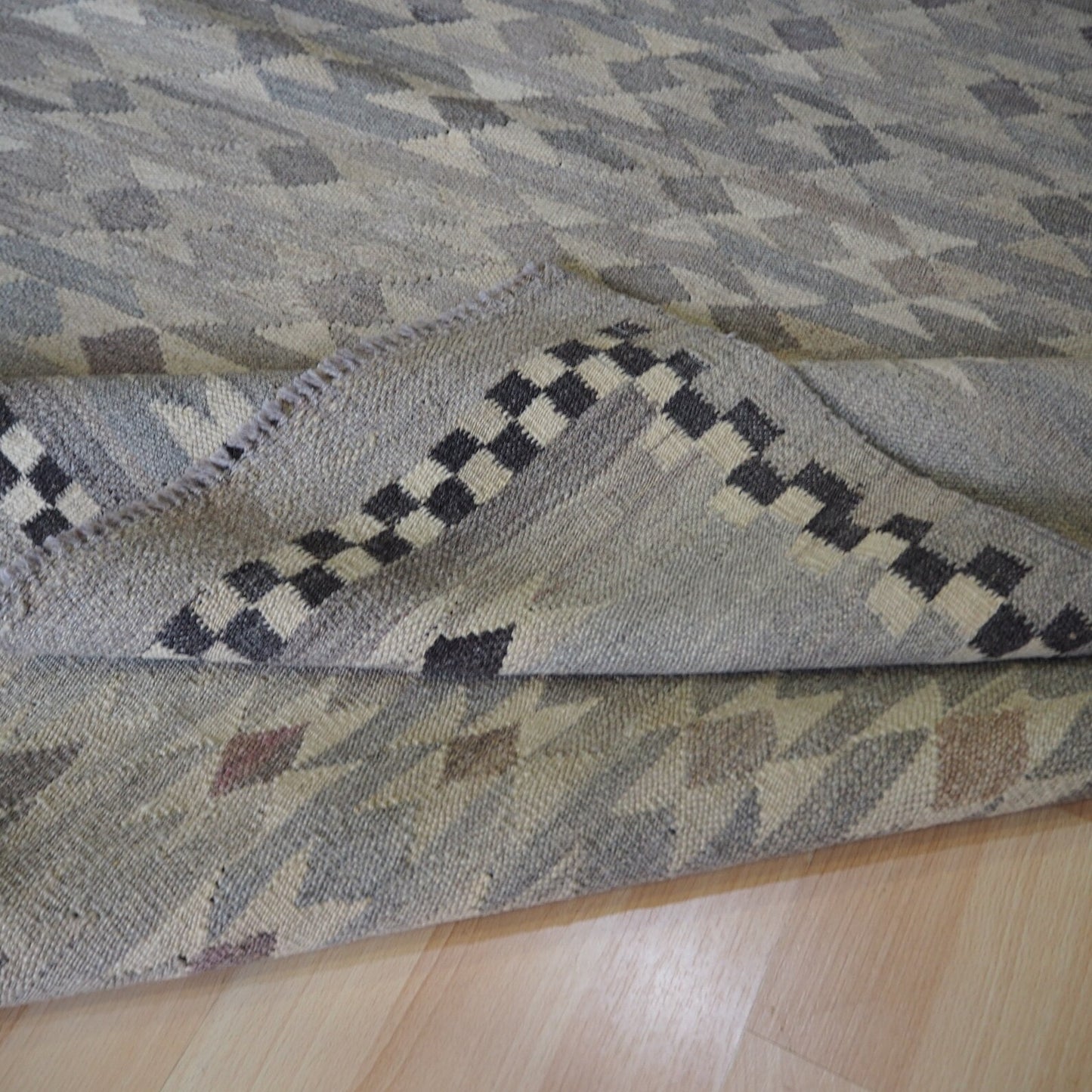 Grey natural colour kilim