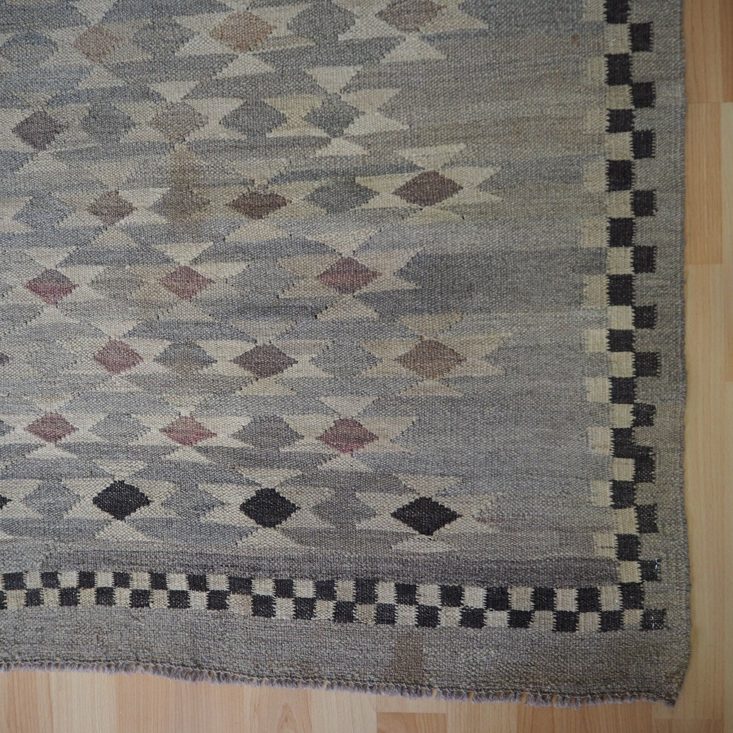 Grey natural colour kilim