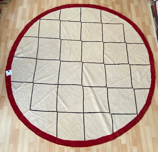 Round moroccan design Kilim