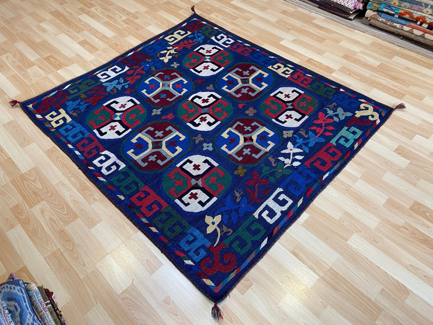 Suzani Vintage Embroidered Kilim