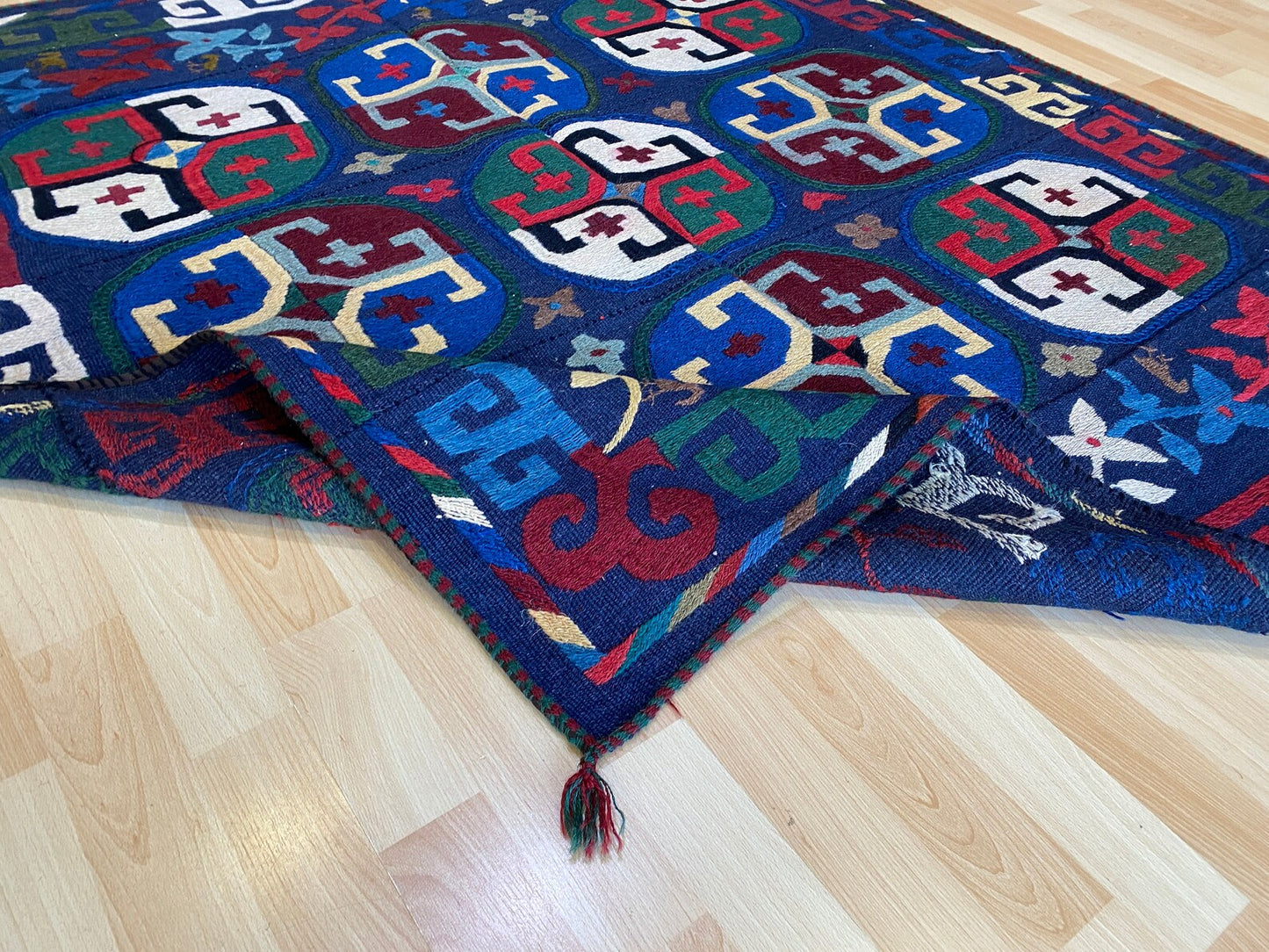 Suzani Vintage Embroidered Kilim