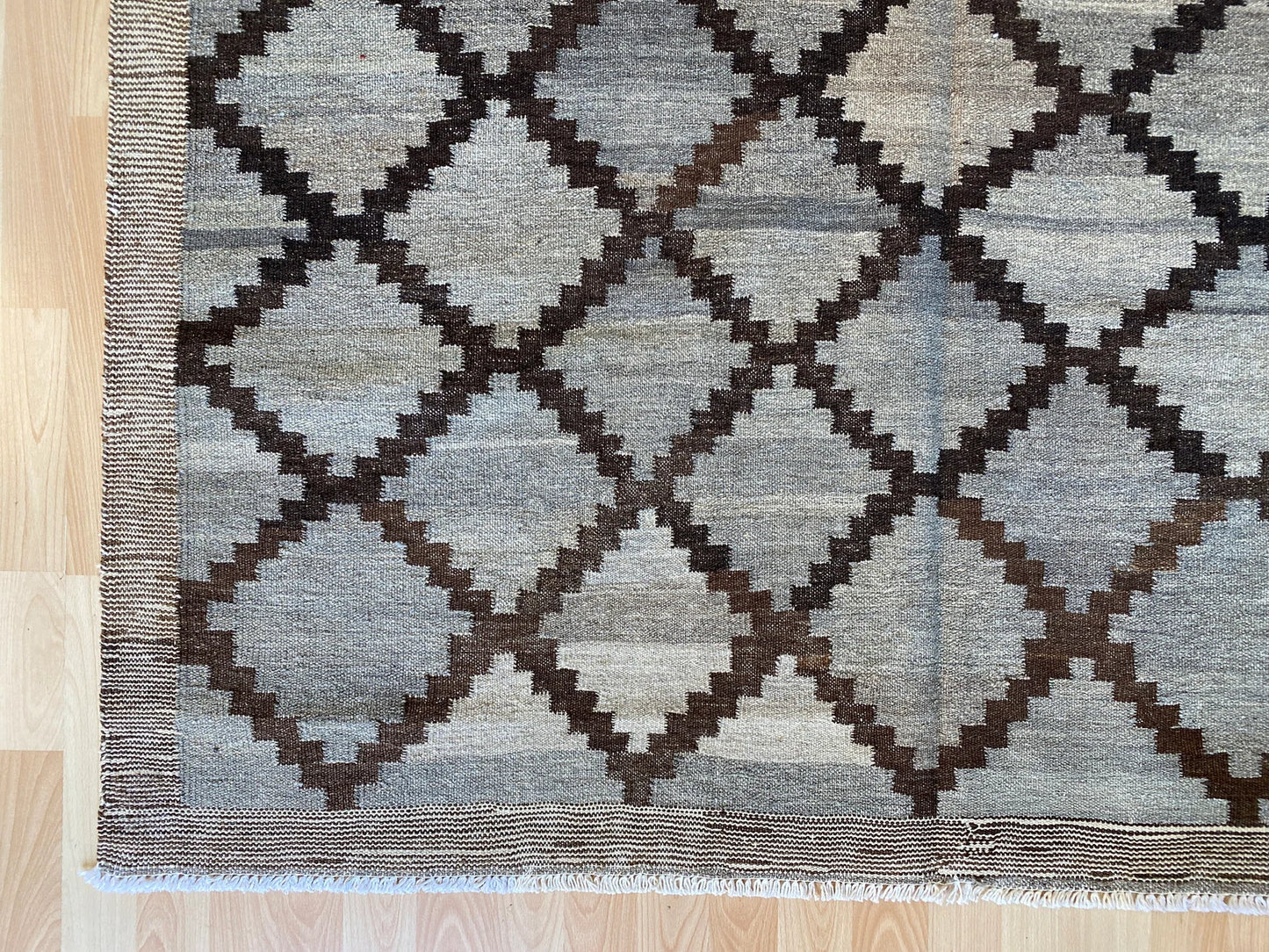 Grey natural colour kilim