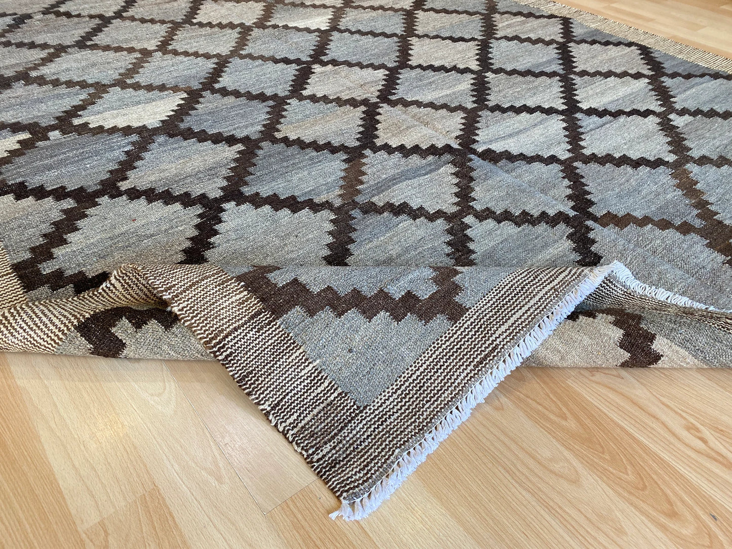 Grey natural colour kilim