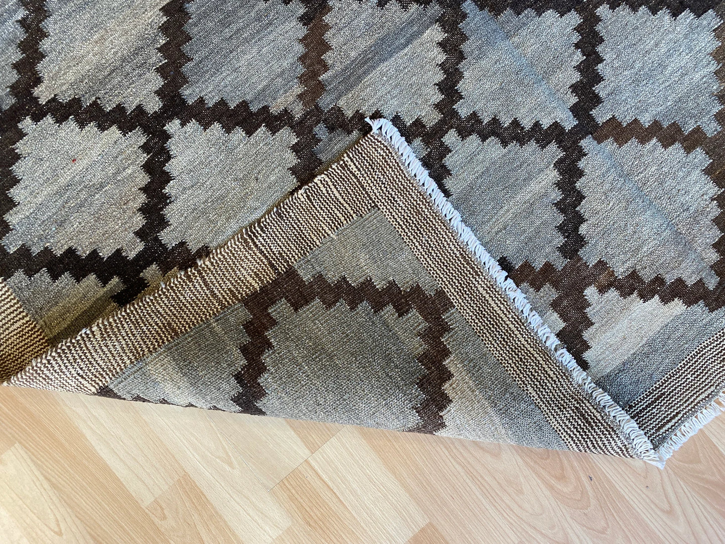 Grey natural colour kilim